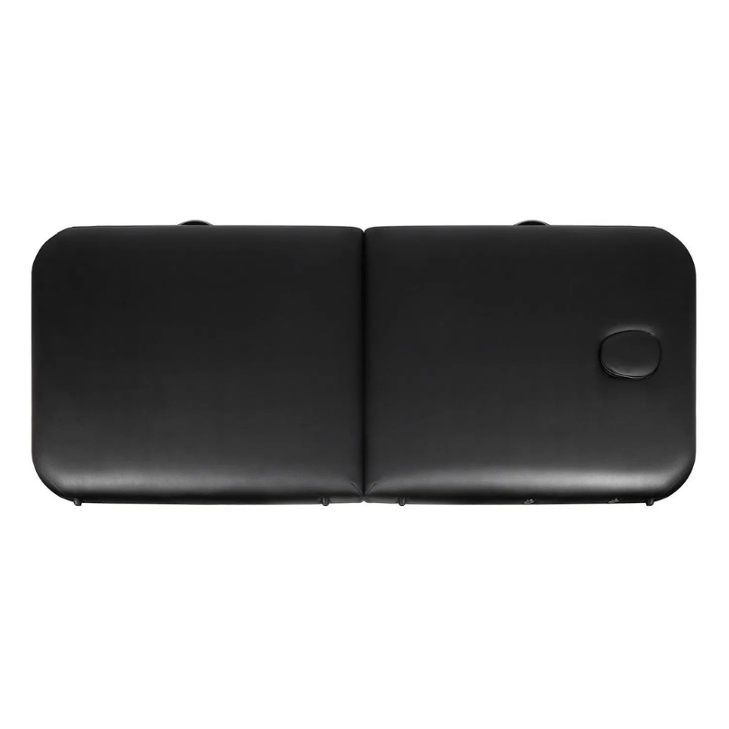 Naipo hordozható masszázságy fa lábakkal fekete színben - Image 6