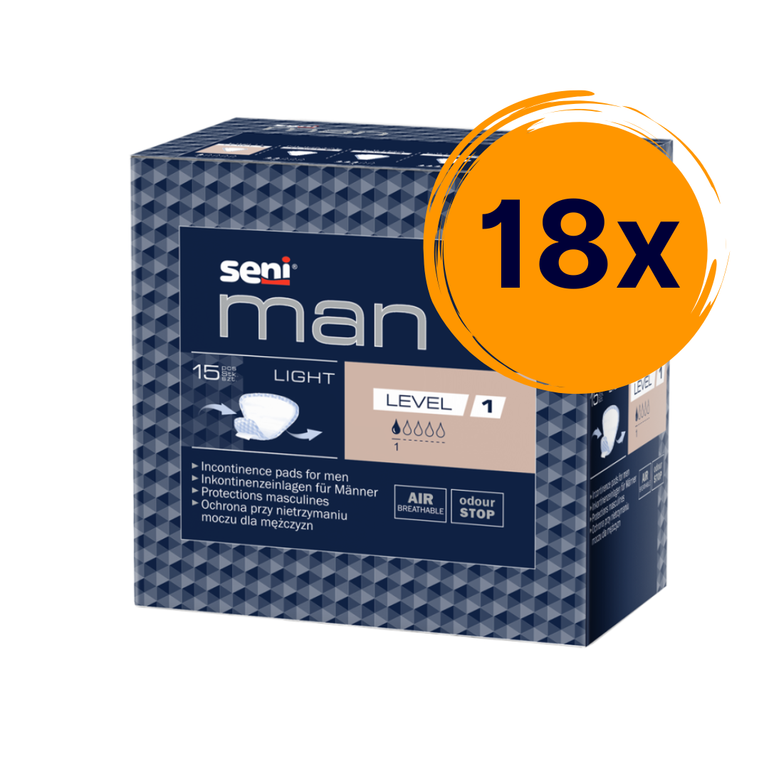 18 csomag férfi inkontinencia betét Seni MAN level 1