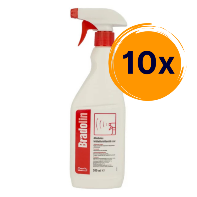10 flakon Bradolin szórófejes 500 ml-es
