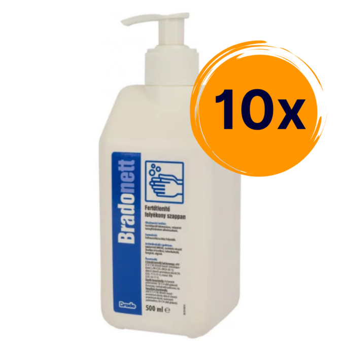 10x Bradonett 500 ml pumpás