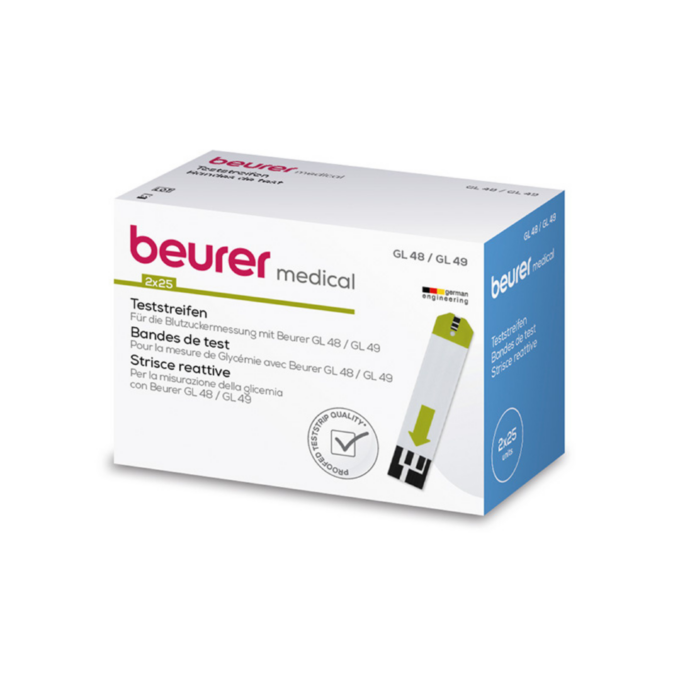 Beurer GL 48 / 49 készülékkel kompatibilis tesztcsíkok